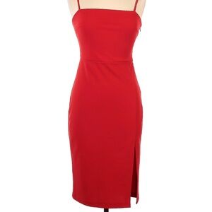 Express Red Midi Dress